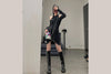untitlab high boots SS0221301 black
